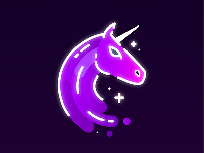 Calvin Bramlett's Unicorn Logo branding gradient logo logo unicorn logo