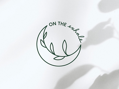 On the Exhale Logo branding illustration logo