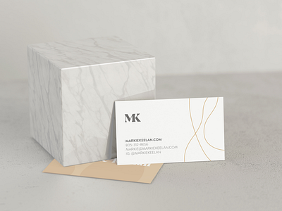Markie Keelan Business card branding business card logo minimal