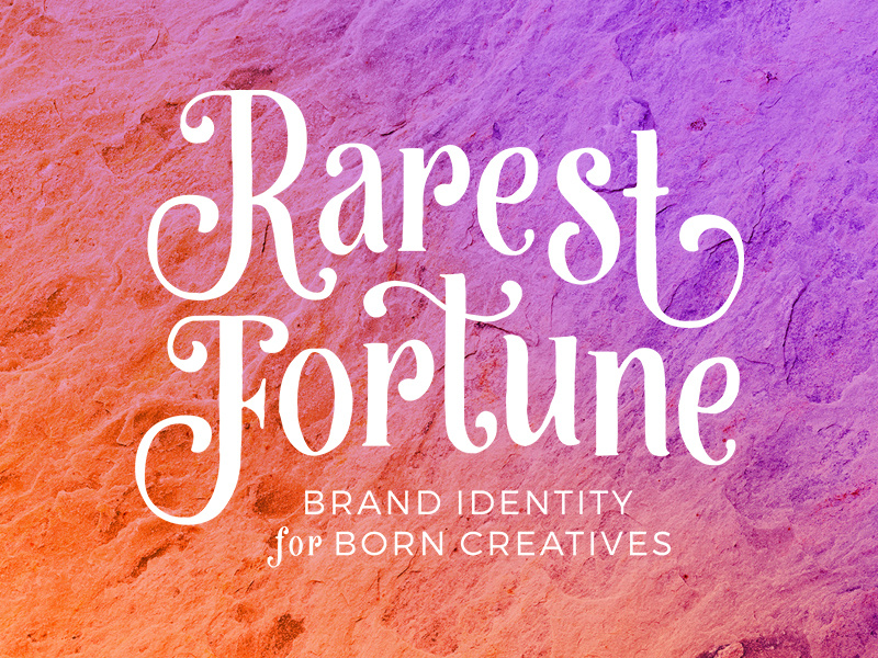Rarest Fortune Branding logo branding