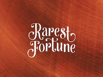 Rarest Fortune branding logo serif