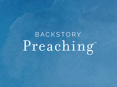 Backstory Preaching branding logo sans serif serif watercolor