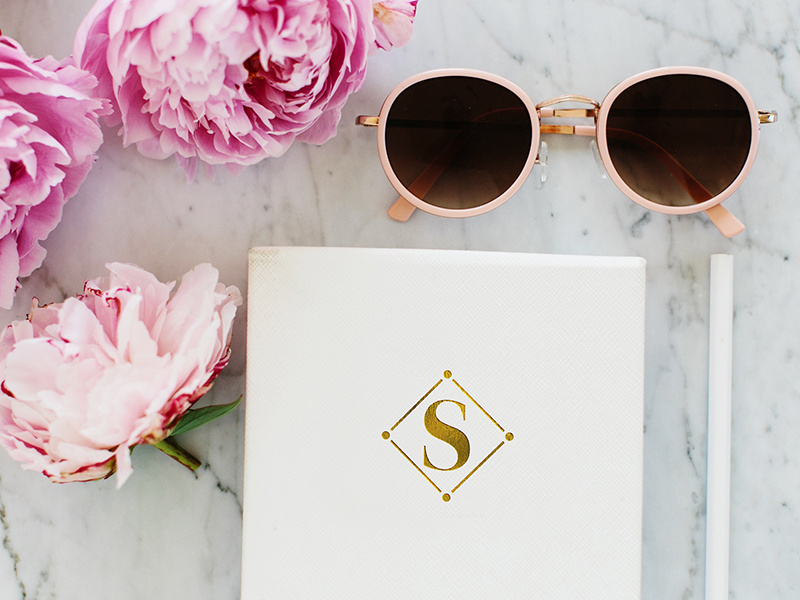 Suzie Bell Logo Mark monogram serif logo branding