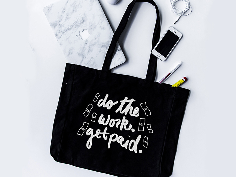 Custom Lettering | Do The Work Get Paid illustration custom lettering