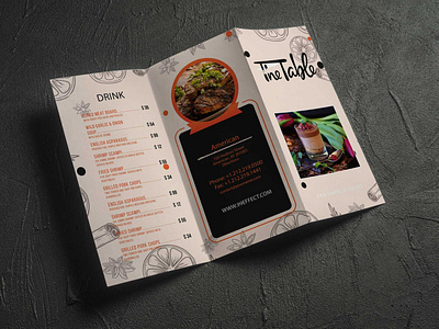 Vintage Food Menu Design Template