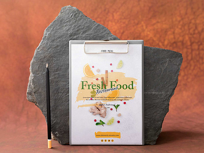 Daily Fresh Food Restaurant Menu Design 3