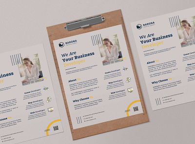 Corporate Business Flyer PSD Template scaled animation branding design graphic design illustration illustrator minimal typography vector website