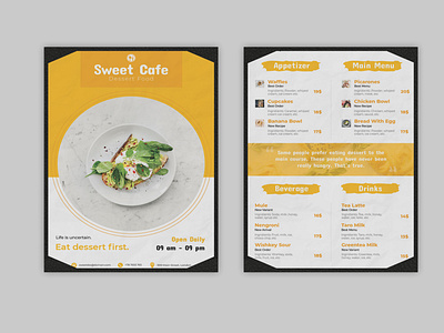 Food Restaurant Menu PSD Template