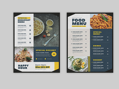 Modern Rustic Food Menu Template PSD animation branding design graphic design illustration illustrator minimal typography vector web website