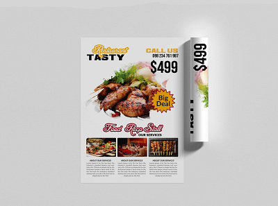 Restaurant Food Flyer Template 2020 animation branding design graphic design illustration illustrator typography vector web website