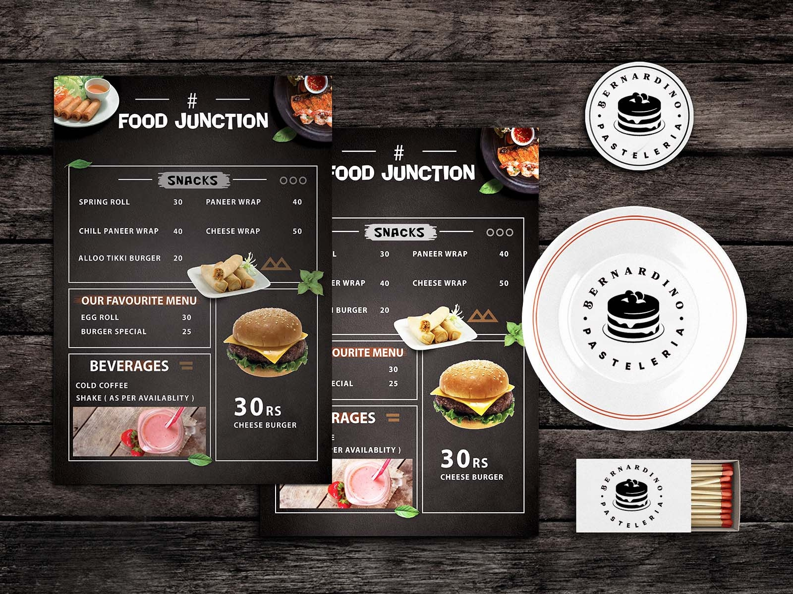 Soul food menu template