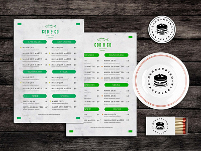 Brownie Bites Food Menu Template