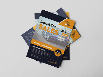 Auto Sales Flyer Design Template animation branding design graphic design illustration illustrator typography vector web website