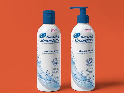 New Shampoo Bottle Label Mockup