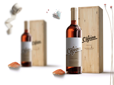 Creative PSD Wine Bottle Label PSD Mockup