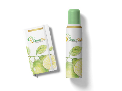 Deodorant Bottle Label Presentation Mockup