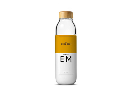 New Mineral Water Bottle Label Mockup