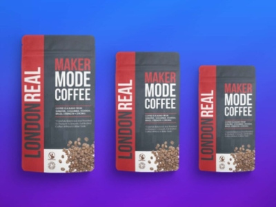 London Real Coffee Mockup branding cocoa coffee craving design london mockup new packaging premium real sweet
