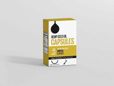 Premium Oil Capsules Box Mockup