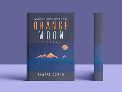 Orange Moon Novel Cover Mockup book branding cover design freebies graphic design illustration mockup new novel orange website