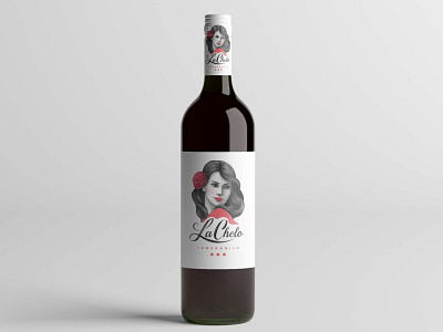 La Chelo Wine Bottle Mockup animation bottle branding design freebies graphic design illustration illustrator la chelo new premium website wine