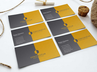 Free Grid Style Business Card Mockup