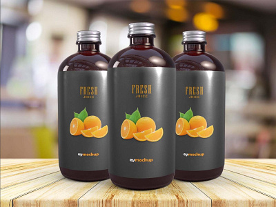 Free Plastic Bottle Mockup