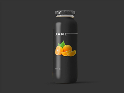 Free Juice Blend Bottle Mockup