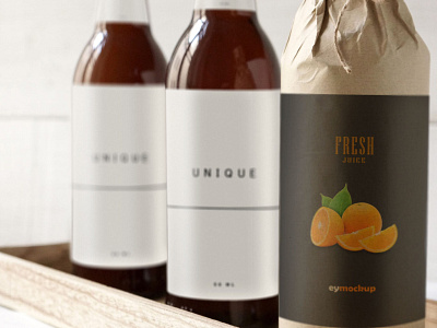 Free Beer Bottle Packaging Mockup