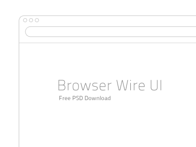 Browser Wire UI browser download light psd thin ui white wire