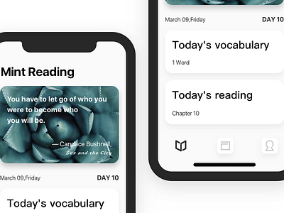 Mint reading App redesign