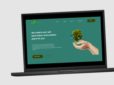 Plants Store design landingpage plantsstore ui