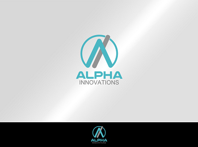 Alpha Inovations Company Logo #2 branding company logo design graphic design home design icon illustration logo logogram typography ui ux vector website