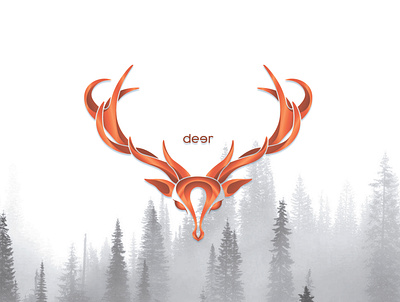 Deer Logo Design branding design graphic design home design icon illustration logo logogram typography ui ux vector website