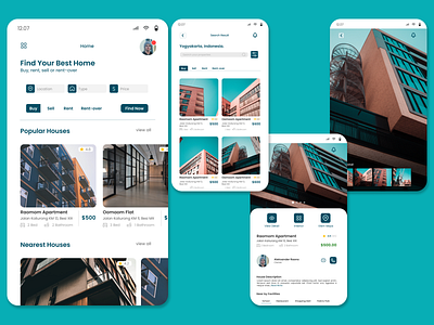 Real Estate App UI Concept