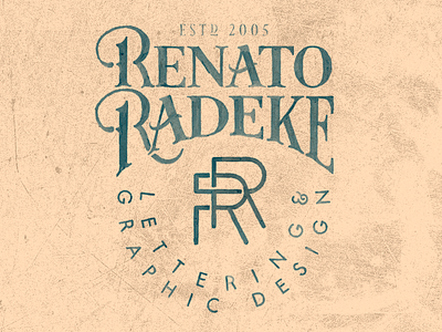 Personal Logo lettering logo monogram retro typography vintage