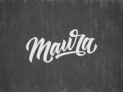 Maura Lettering lettering logo logotype