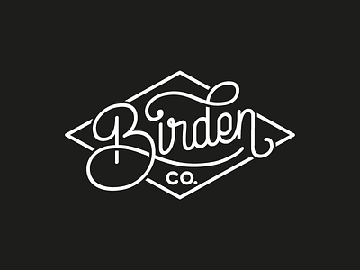 Birden T-shirt Design badge calligraphy lettering letters logo tshirt