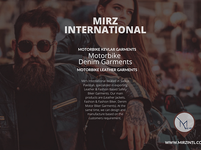 MIRZ INTL Leather and Kevlar Biker Safety Garments denim garments flannel shirts kevlar garments leather goods leather jacket