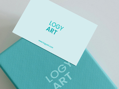 Visiting card with box mockup