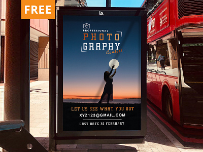 Bus Stop Billboard Mockup