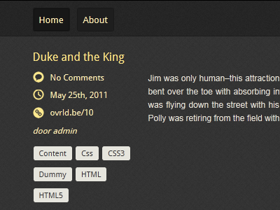 Duke and the King meta data navigation tags