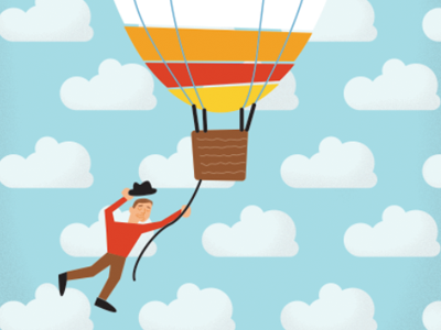 Hot Air Balloon air balloon graphic hot illustration poster vector