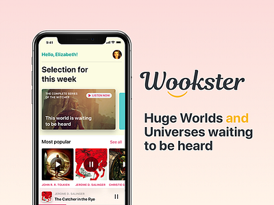 Wookster. Audiobooks Application