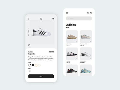 Sneaker Shop App Ui adobe adobe illustrator adobe xd android app branding design flat icon interface logo minimal mobile ui uiux userinterface ux