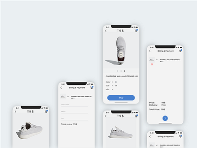 Sneaker Shop App Ui addias adobexd app branding design ecommerce flat icon interace ios logo minimal mobile shoe shop ui uiux userinterface ux web