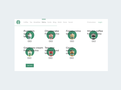 Starbucks Concept UI