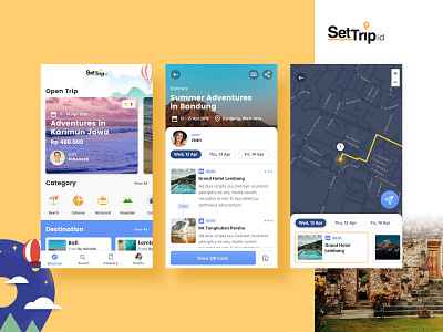 Settrip App Concept android app concept settrip travel traveling trip uidesign