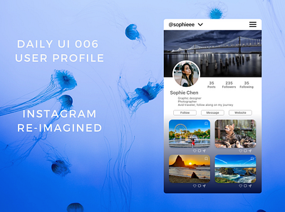 daily UI 006 user profile daily ui 006 dailyui user profile
