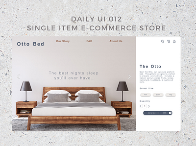 Daily UI 012 single item ecommerce store daily ui 012 dailyui design ecommerce ecommerce design single product splash page